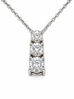 Collana Donna in Oro bianco Zircone Vidali Gioielli COOR-33-34
